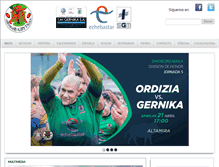 Tablet Screenshot of gernikarugby.com